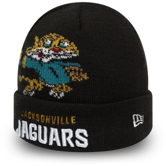 Kinder Mütze New Era Jacksonville Jaguars Infant Mascot Cuff Knit Black