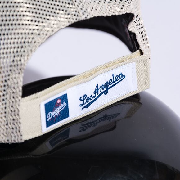 Kappe New Era 9FORTY Trucker MLB Home Field - LA Dodgers - Stone / Black