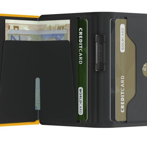 Geldbörse Secrid - Bandwallet Tpu Black-Ochre