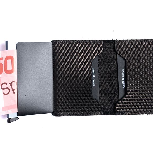 Geldbörse Slimwallet Secrid Cubic Black-Titanium
