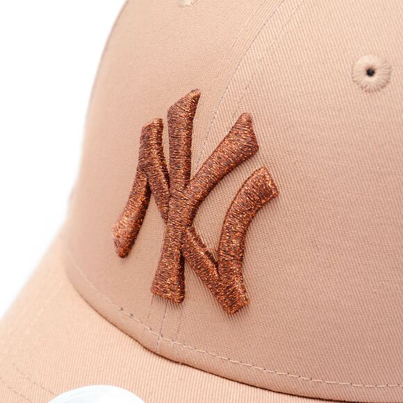 Damen Kappe New Era - 9FORTY Womens MLB Metallic - NY Yankees - Beige