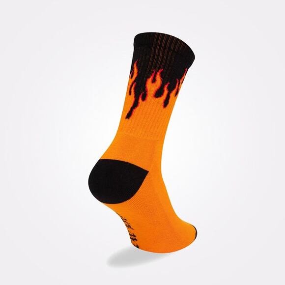 Socken New Era - Flame Crew Socks - Black / Orange
