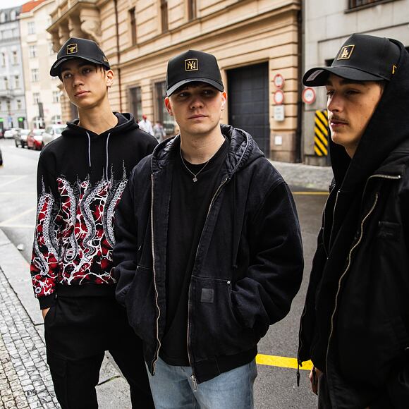 Kappe New Era - 9FORTY A-Frame NBA Metallic Patch - Chicago Bulls - Schwarz / Gold