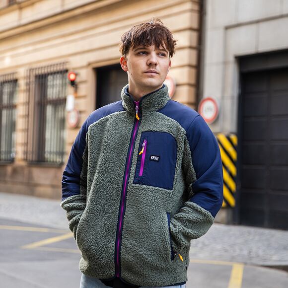 Pullover Picture Quilchena - Green Spray Dark Blue