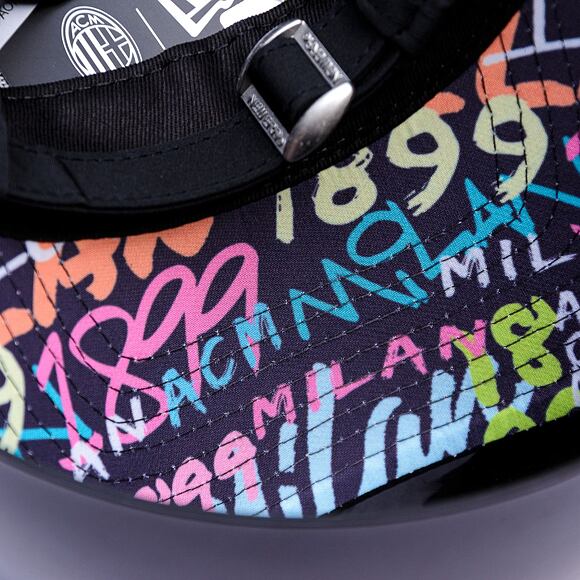 Kappe New Era - Grafiti Undervisor 9FORTY - AC Milan - Black