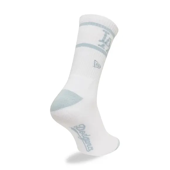 Socken New Era - MLB Seasonal Crew - LA Dodgers - White / Pastel Blue