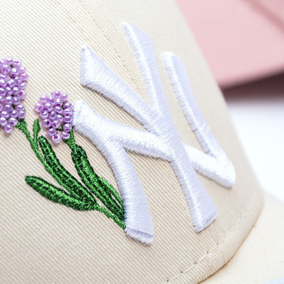 Damen Kappe New Era - MLB Beaded 9FORTY - NY Yankees - Cream