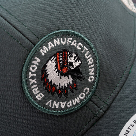 Kappe Brixton - Rival Stamp X Mp Mesh Cap - Silver Pine/Off White