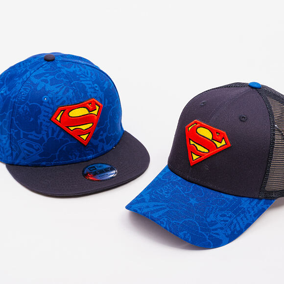 Kinder Kappe New Era - Seasonal Superman 9FORTY - Azure