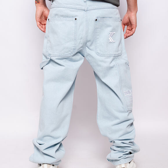 Hose Karl Kani - Retro Baggy Workwear Denim bleached blue