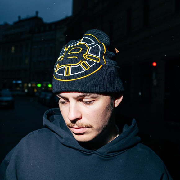 Mütze Mitchell & Ness - NHL Line Light Knit - Boston Bruins - Black