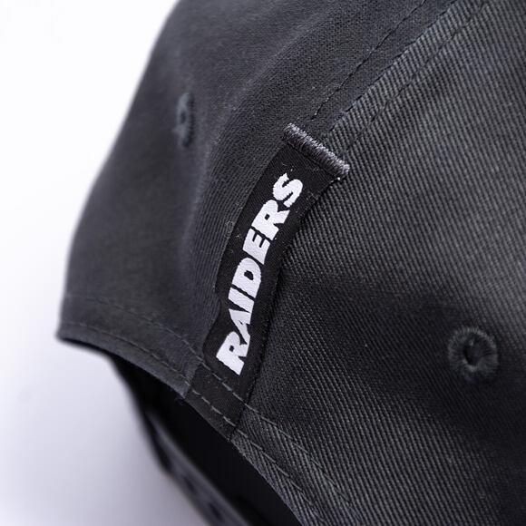 Kappe New Era - NFL Charcoal Drop 9FORTY A-Frame - LAs Vegas Raiders - Steel Clouds / Black