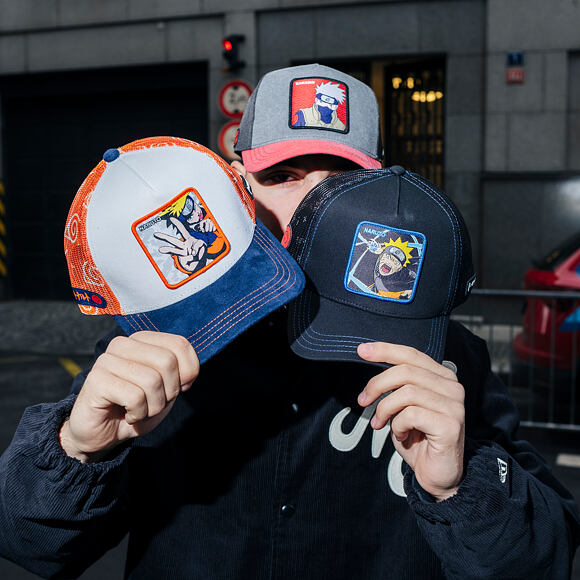 Kappe Capslab Trucker Capslab X Naruto Uzumaki Navy/White/Orange