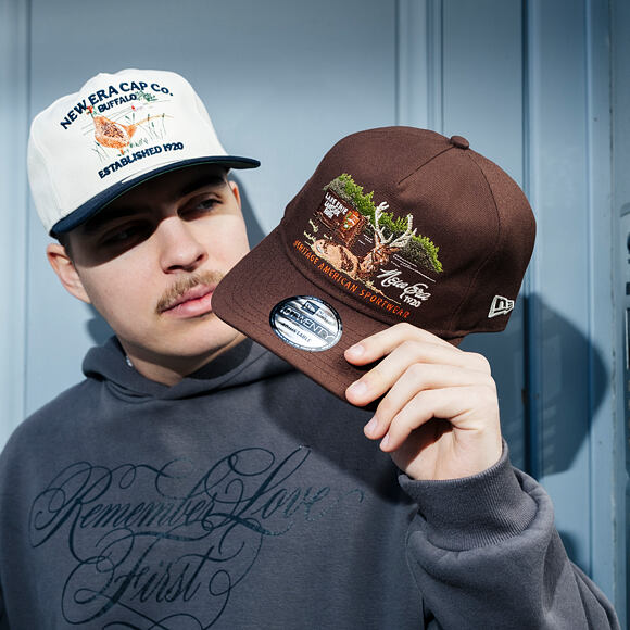 Kappe New Era - Branded Outdoor Graphic 19TWENTY - Chestnut Brown