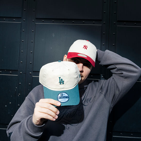 Kappe New Era - MLB Mini Logo 9TWENTY - LA Dodgers - Cream