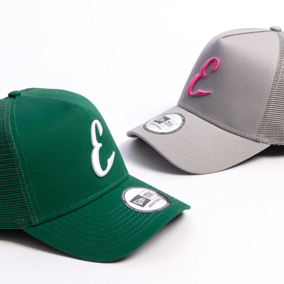 Kappe New Era - Core Logo 9FORTY A-Frame Trucker - Prague Eagles - Grey