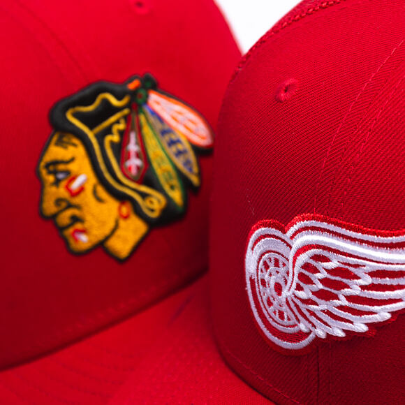 Kappe New Era - NHL Core Mesh 9SEVENTY Stretch-Snap - Detroit Red Wings - Team Color