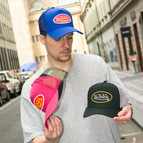 Kappe Von Dutch - Trucker - Classic Logo Black/Grey