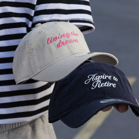 Damen Kappe New Era - Branded Slogan 9TWENTY - Navy / Chrome White
