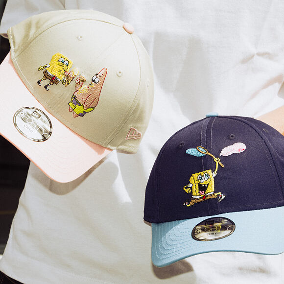 Kinder Kappe New Era - Spongebob 9FORTY - Spongebob - Ocean Blue / Blue