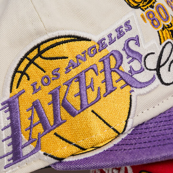 Kappe New Era - NBA "Hardwood Classic Champions" 19TWENTY - LA Lakers - Chrome White / Team Color