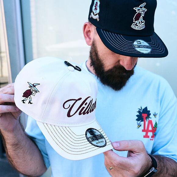 Kappe New Era - Villans Dadcap 9TWENTY A-Frame - ASTON VILLA FC - Ivory