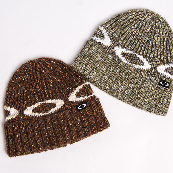 Mütze Oakley - W. Ellipse Ribbed Beanie - Dark Umber