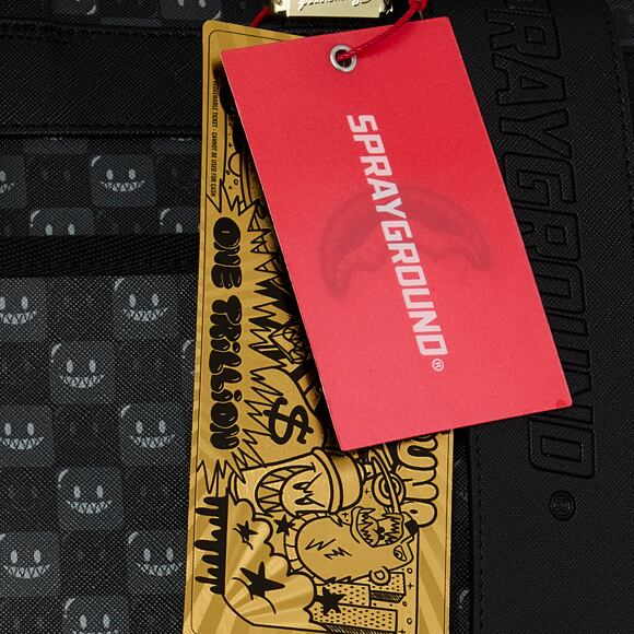 Other - Ručně Sprayground - Sharks In Paris Wtf Bubbly Black Check Monte Carlo
