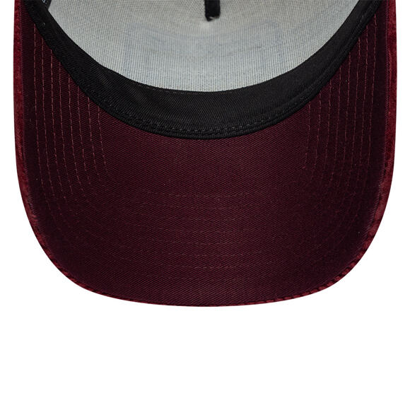 Kappe New Era - Branded Cord Visor 9FORTY A-Frame Trucker - Maroon / Stone