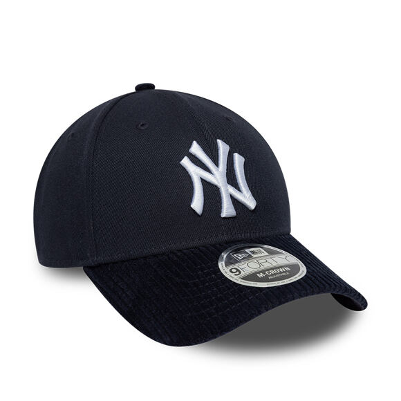 Kappe New Era - MLB Cord Visor 9FORTY M-CROWN - NY Yankees - Navy