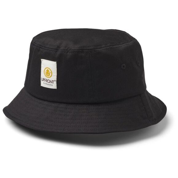Hut Upfront Stranded Bucket Hat Schwarz