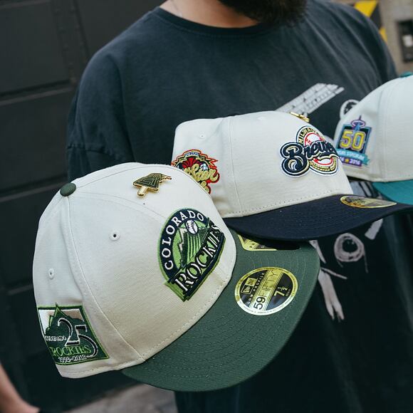Kappe New Era 59FIFTY Low Profile "Melted Cream" Pin - Colorado Rockies - Cream