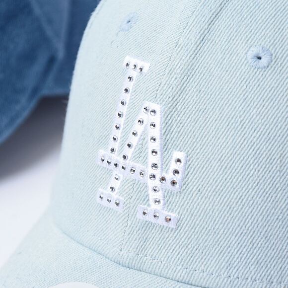 Damen Kappe New Era - 9FORTY Diamante Denim - LA Dodgers - Sky Blue