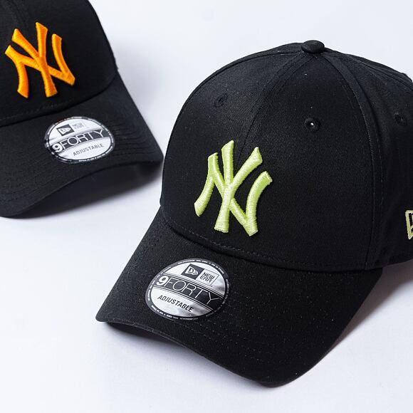Kappe New Era - 9FORTY League Essential - NY Yankees - Black / Neon Yellow