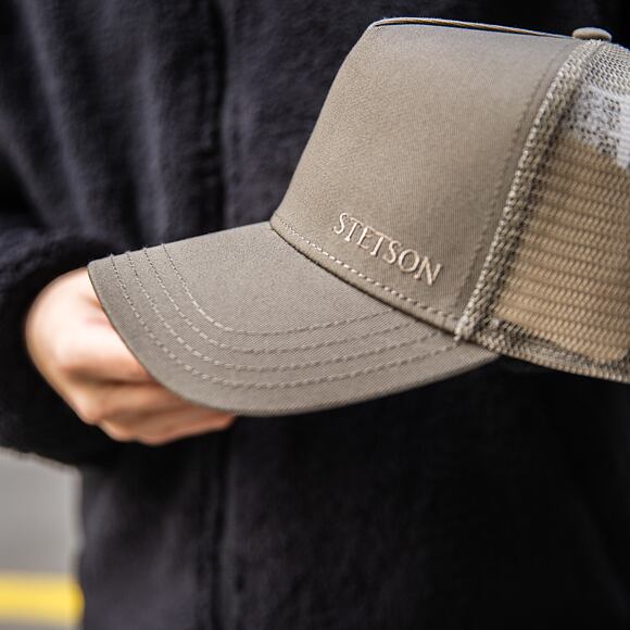Kappe Stetson Trucker Cap Cotton Olive