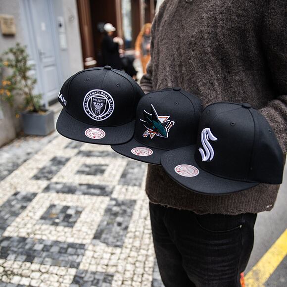 Kappe Mitchell & Ness - Conference Patch Snapback - San Jose Sharks - Black