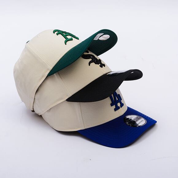 Kappe New Era - MLB Color Block 9FORTY - LA Dodgers - Cream / Light Royal