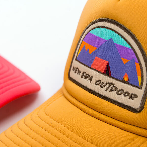 Kinder Kappe New Era - Branded Adventure Patch 9FORTY Trucker - Yellow