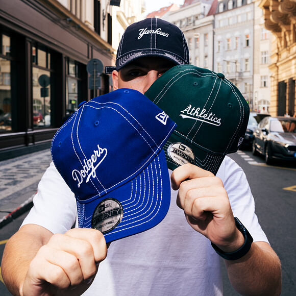 Kappe New Era - MLB Contrast Stitch 9TWENTY - LA Dodgers - Dark Royal / White
