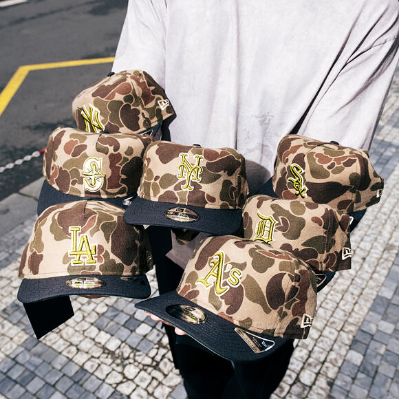 Kappe New Era "Three Looms × MLB Wool Duck Camo" 19TWENTY - NY Mets