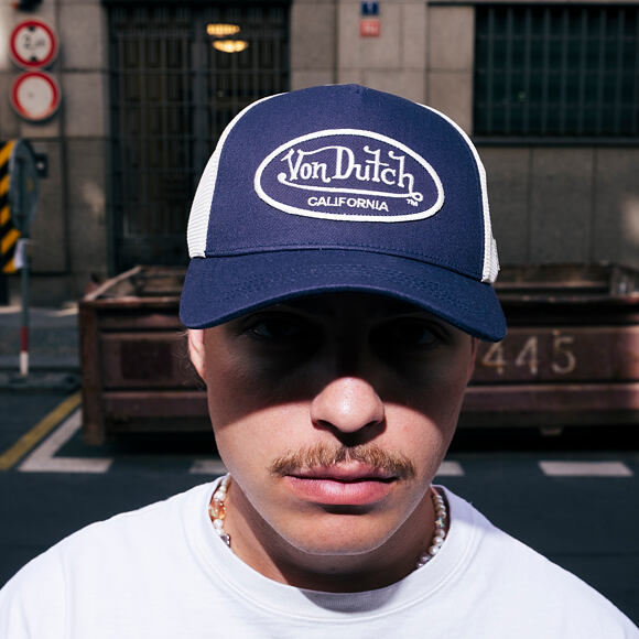Kappe Von Dutch - Trucker - Flag - Blue/Beige