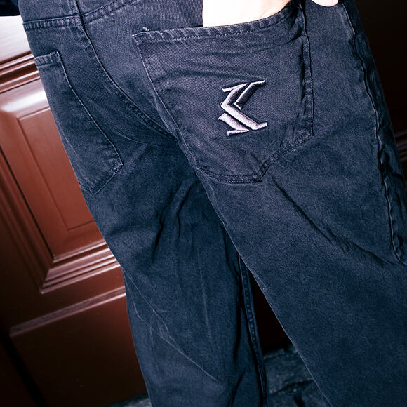 Hose Karl Kani - OG K Washed Straight Leg Jeans - Black