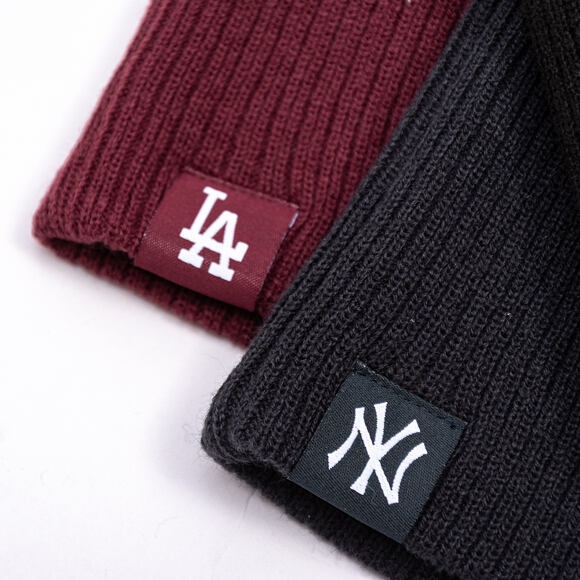 Mütze New Era - MLB Essential Skully Beanie - LA Dodgers - Burgundy
