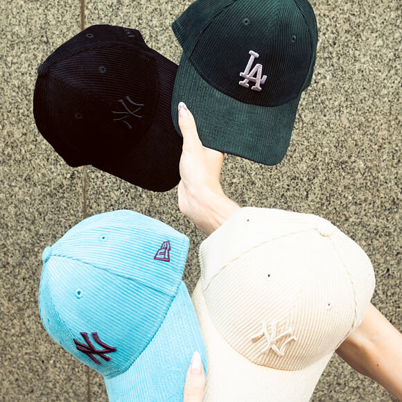 Damen Kappe New Era - MLB Cord 9FORTY - NY Yankees - Blue / Burgundy