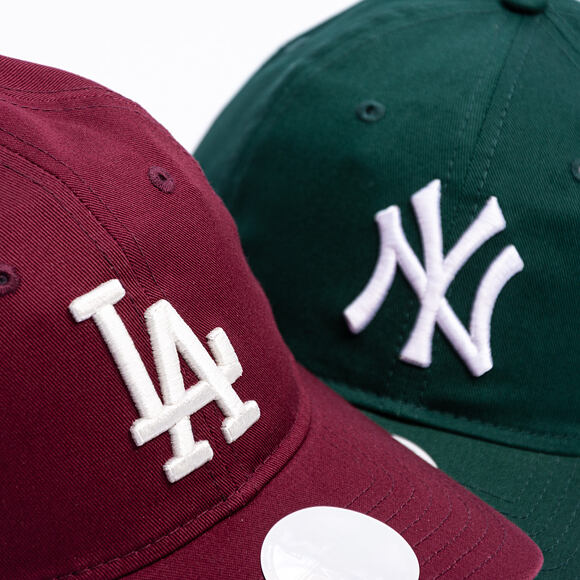 Damen Kappe New Era - MLB Essential 9TWENTY - LA Dodgers - Burgundy / Cream