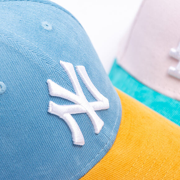 Kinder Kappe New Era - MLB Kids Cord 9FORTY - NY Yankees - Blue Foam / Yellow