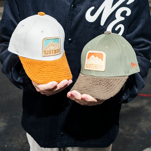 Kinder Kappe New Era - Branded Kids Outdoor 9FORTY - Stone / Auburn
