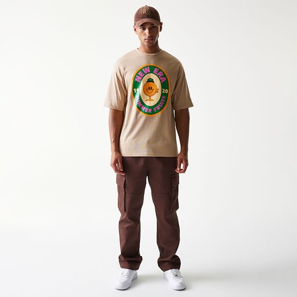 T-Shirt New Era - Fruit Graphic Oversized Tee - Camel