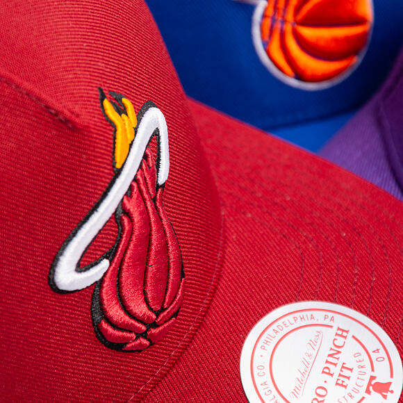 Kappe Mitchell & Ness - Miami Heat - Double Clutch Pro Snapback - Red