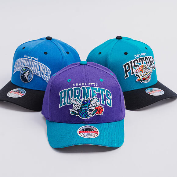 Kappe Mitchell & Ness - NBA Team Arch Snapback - Minnesota Timberwolves - Blue / Black